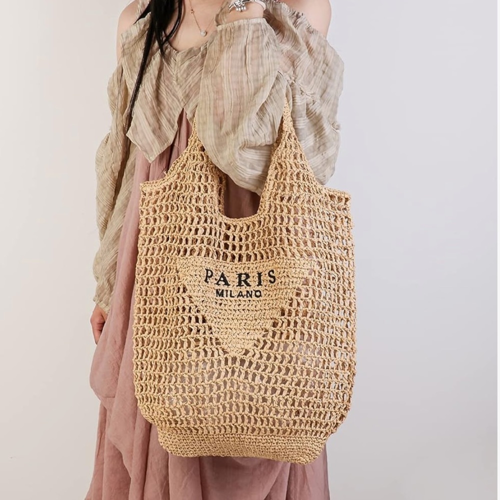 Straw Tote Bag for Beach/Pool - NWT